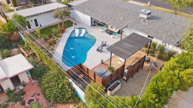 Rear yard aerial