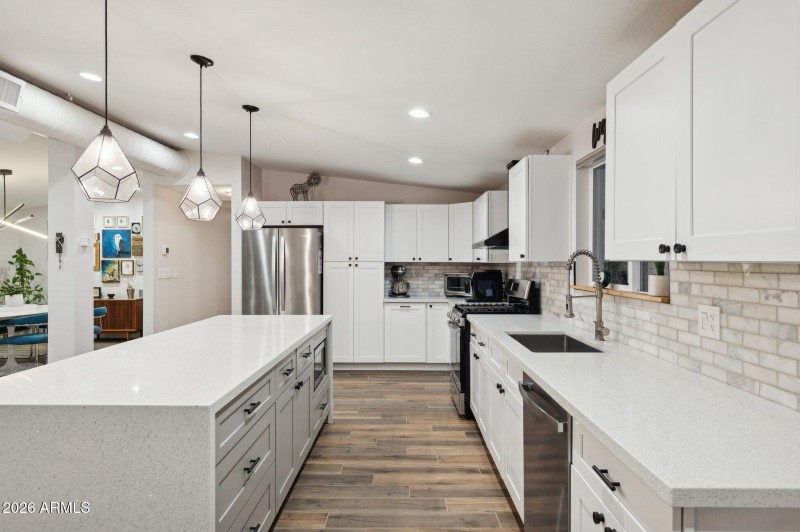 Large island with waterfall edges