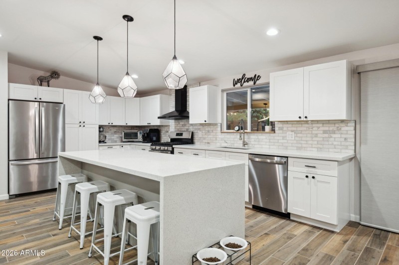 Completely remodeled kitchen