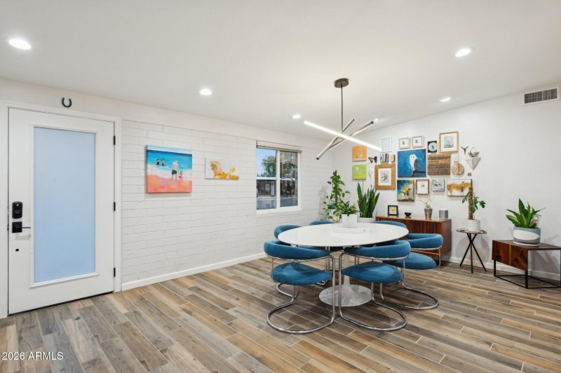 Formal dining room view