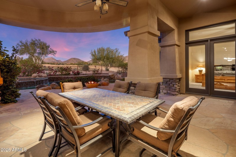 Rear - Large Covered Patio