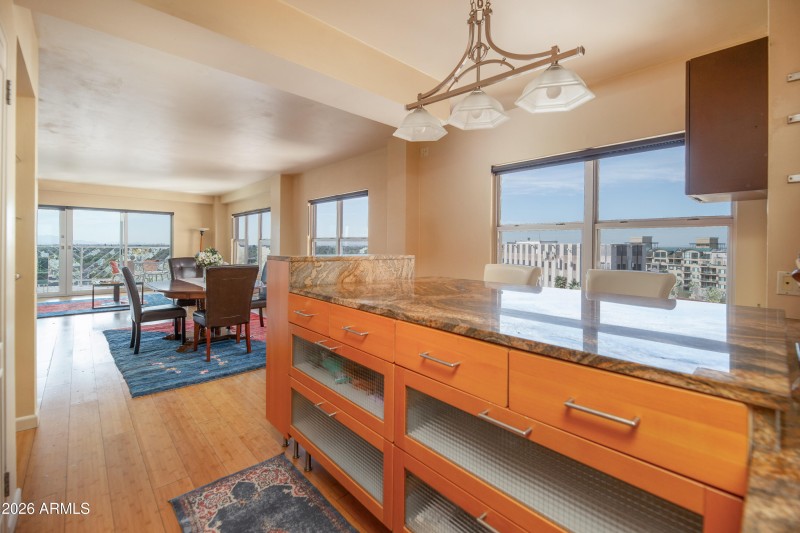 2201 N Central kitchen island