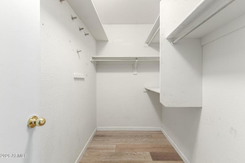 Master walk-in closet