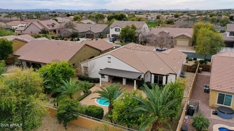 Aerial View of Backyard