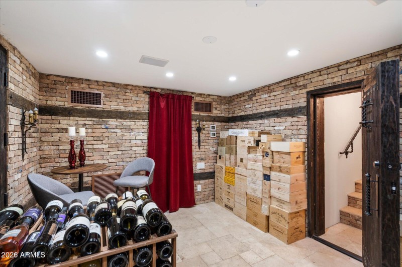 Temperature controlled wine cellar