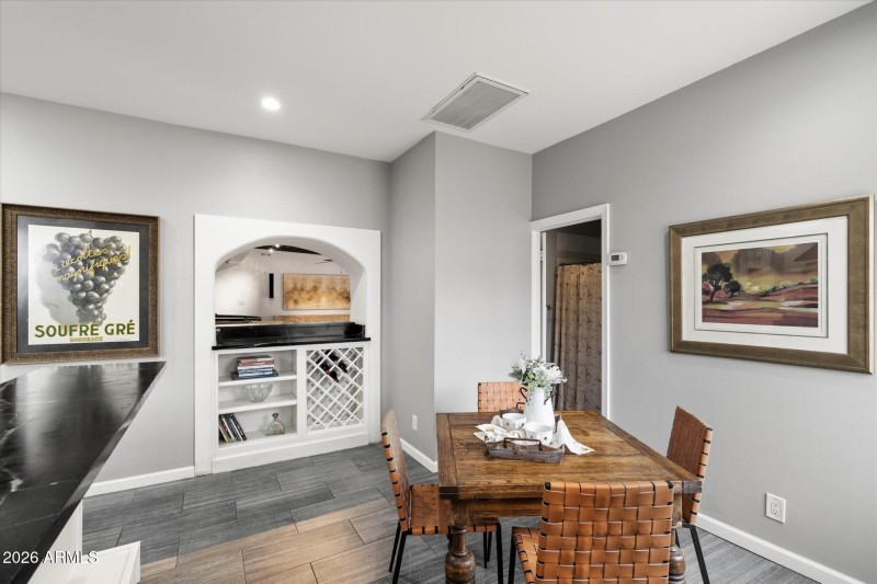 Breakfast eating nook