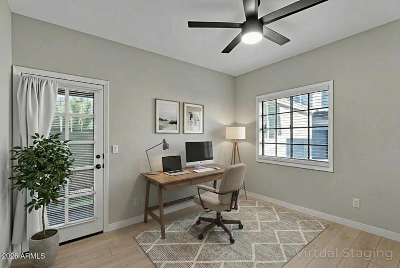 Virtually Staged - 2nd Bedroom:Office 2
