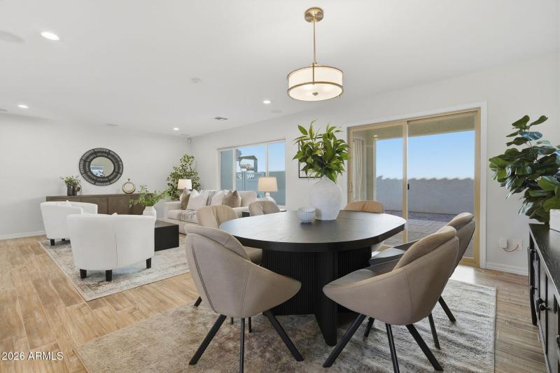 Dining Space view to back Courtyard