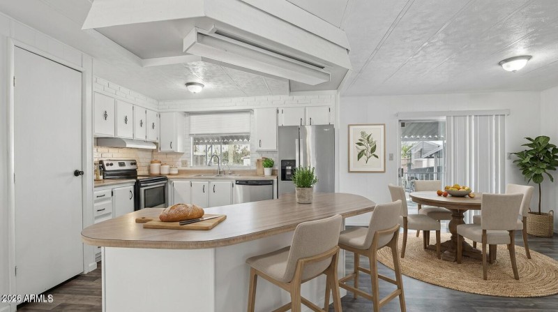 Virtually staged kitchen 1