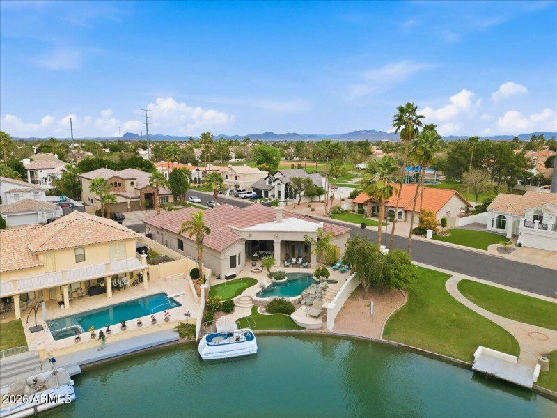 Drone View of Home & Lake