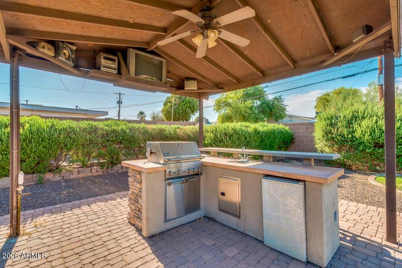 26. OUTDOOR PAVER BARBEQUE AREA