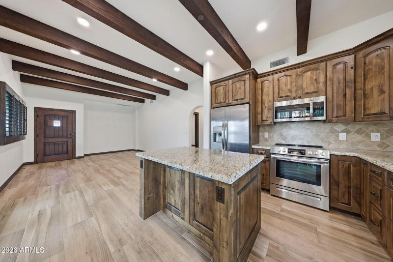 Casita kitchen and living room