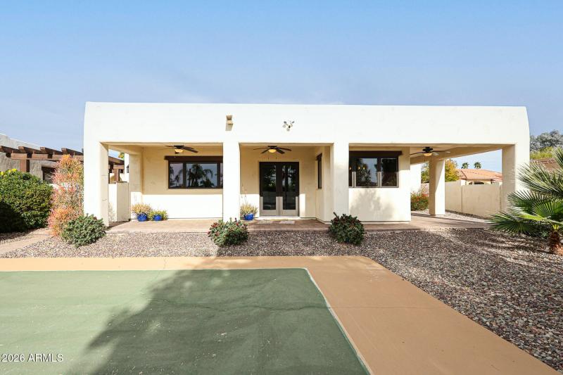 Casita back porch view