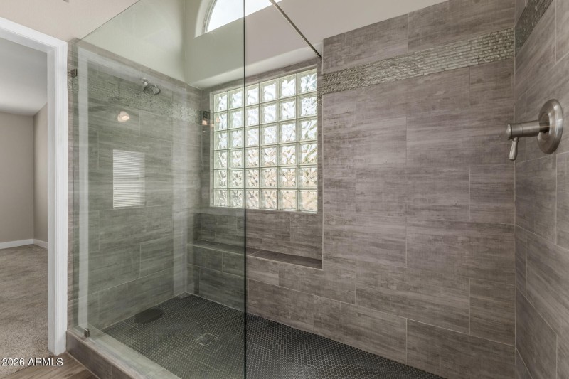 Primary bathroom shower