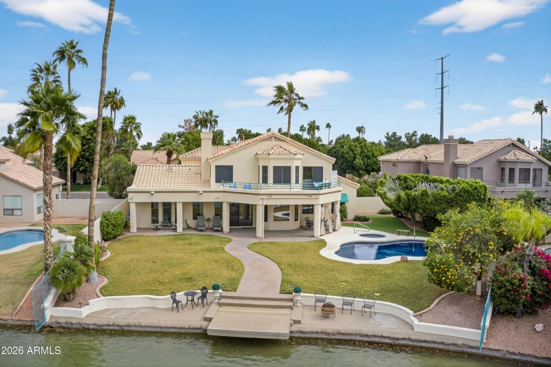 Drone of Back of Home