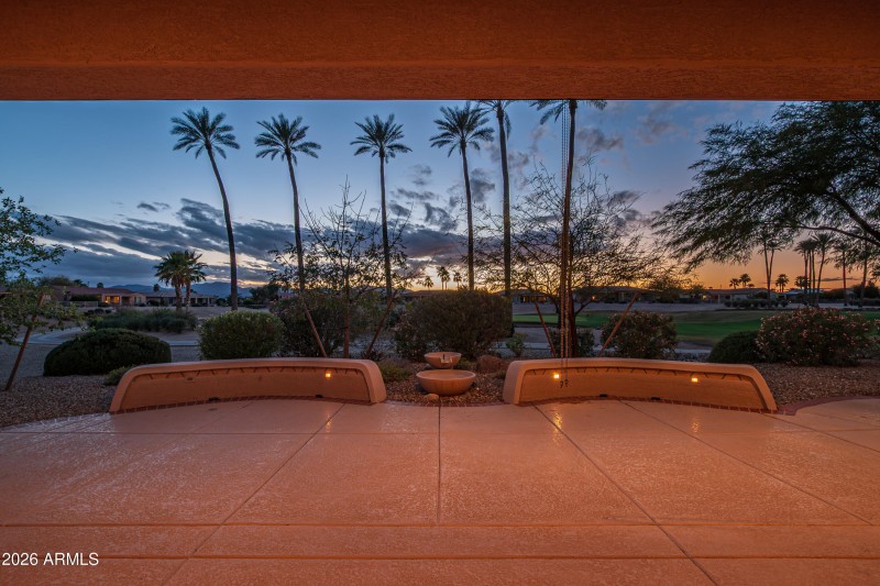 Evening View From Patio