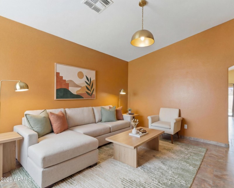 VIRTUALLY STAGED - LIVING ROOM