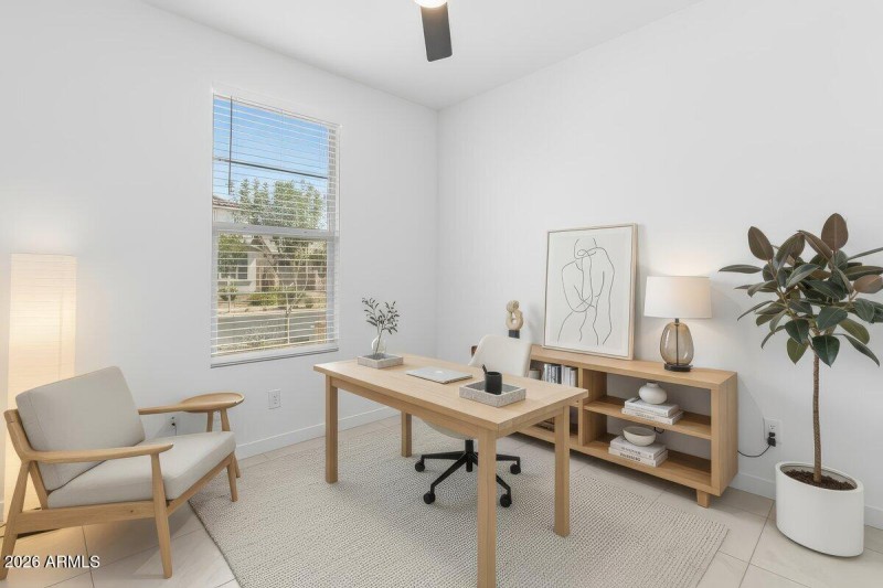 Virtually Staged 1st Bdr as office