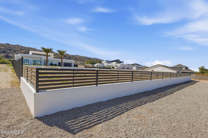 Newly - Constructed Front Wall