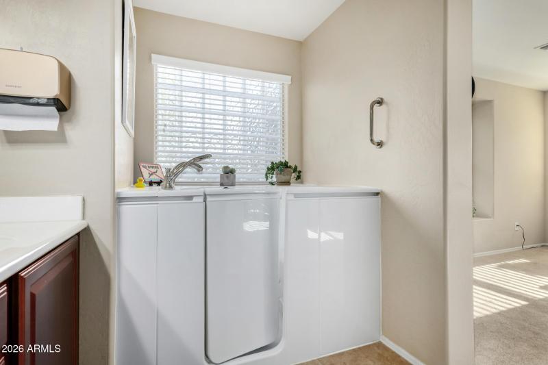 Separate Soaking Tub