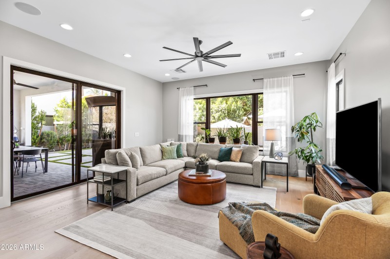 Family Room opens to covered patio