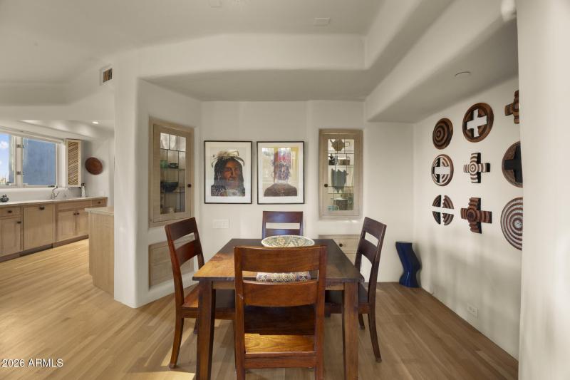 Artwork around Breakfast Nook