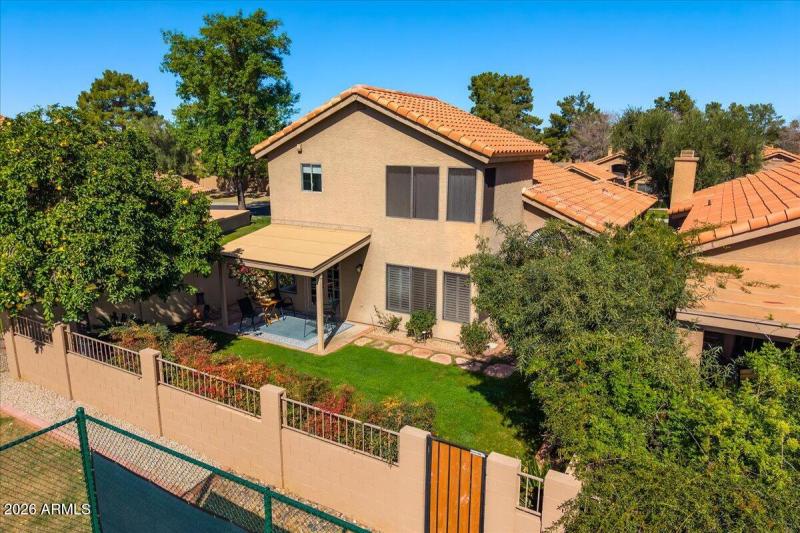 Aerial View Back of Home