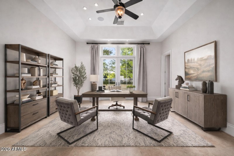 Exeter Downstairs Office Staged