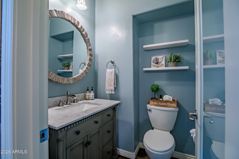 Powder room for guests