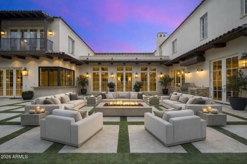 Exeter Blvd Backyard Doors Closed Staged