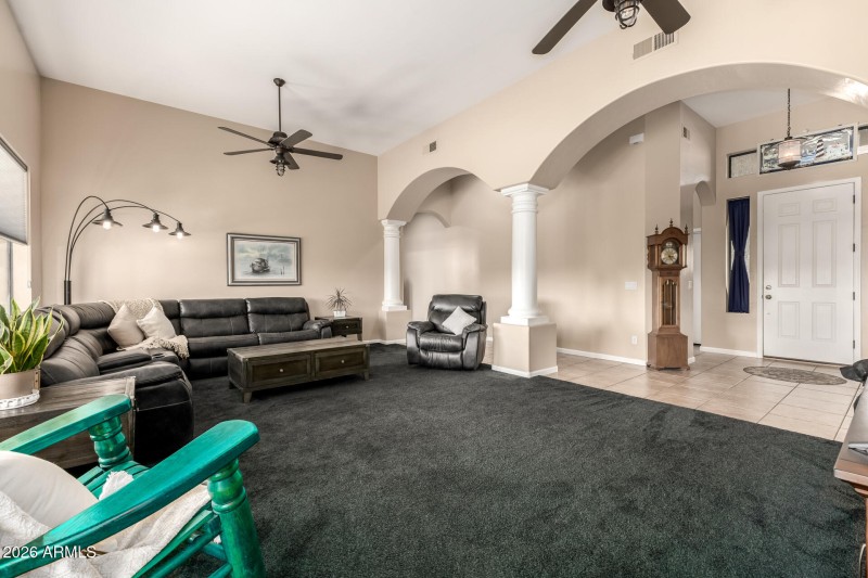 Being used a large family room