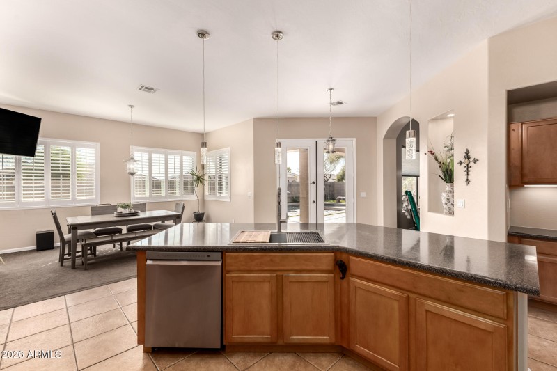 Upgraded kitchen sink