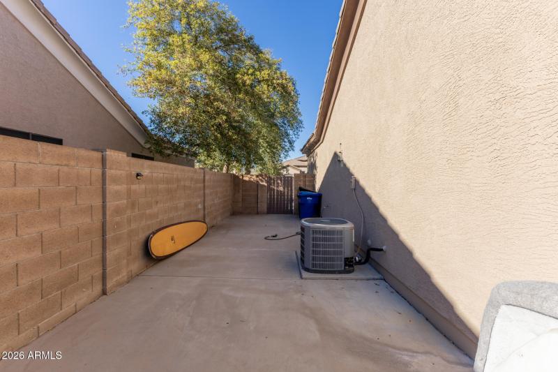 HUGE cement area for storage