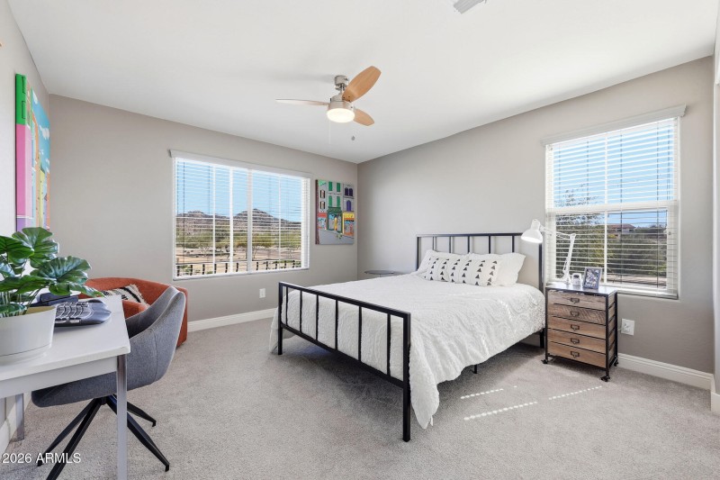 Bedroom #1 with Mountain Views