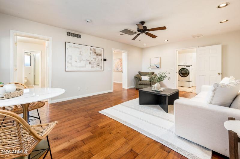 Guest Living to Laundry Room