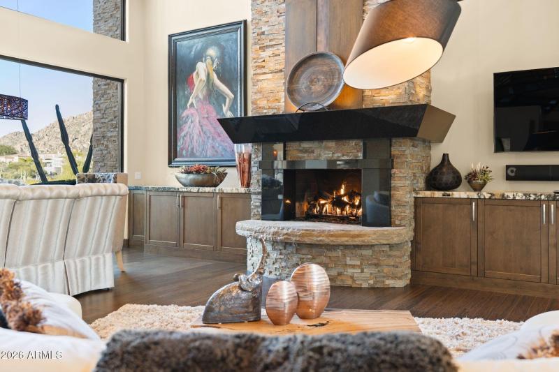 011_Formal Living Fireplace