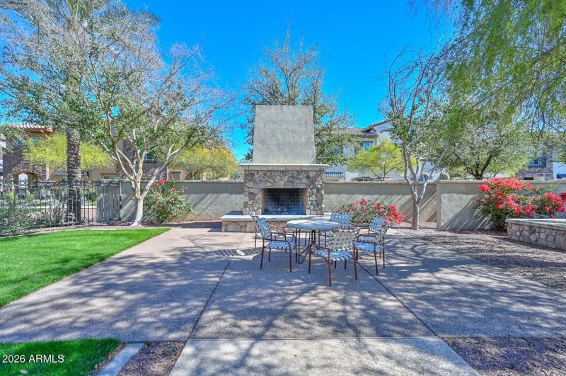 Community 3rd Pool Fireplace