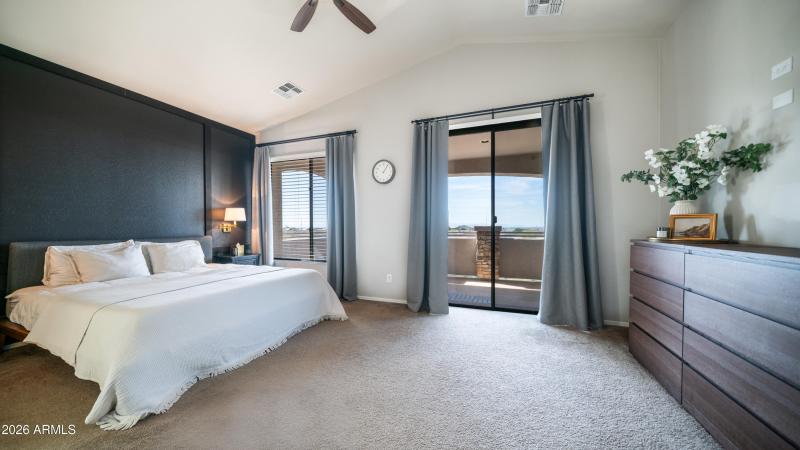 Primary Bedroom View to Balcony