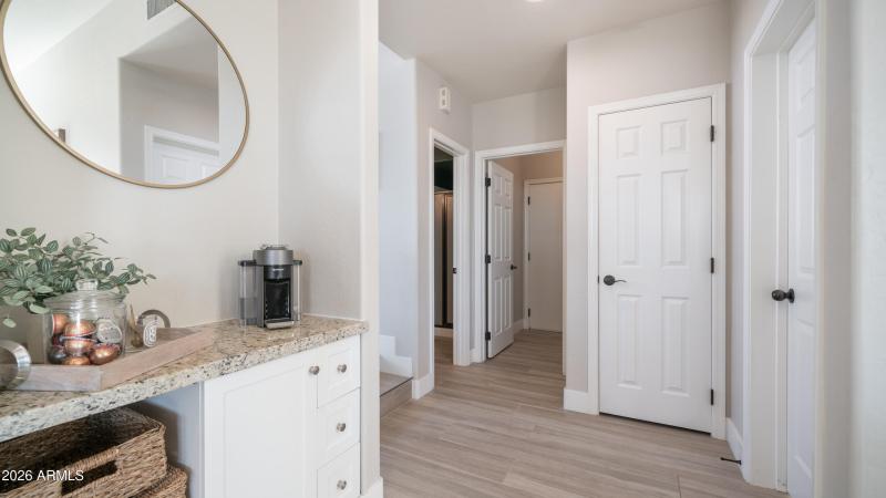 Coffee Bar in Family Room