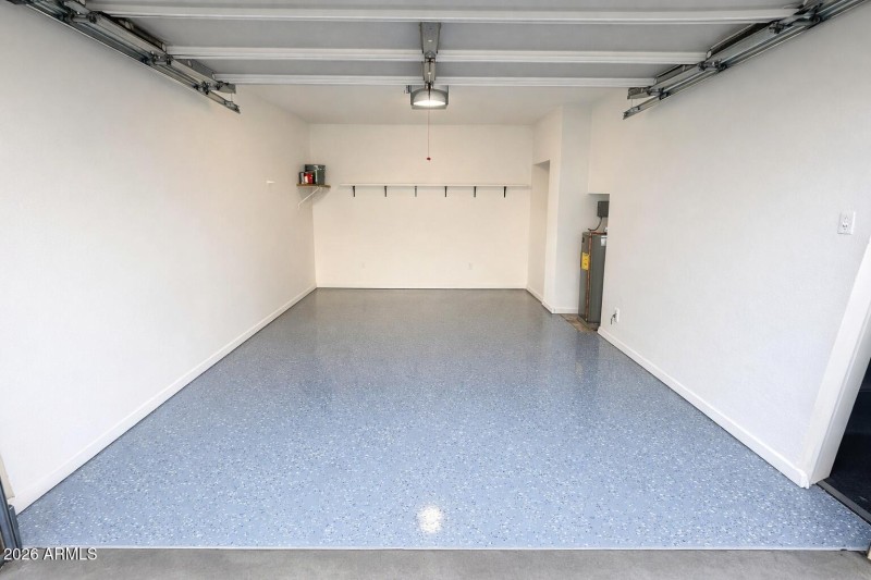 Newly redone garage floor
