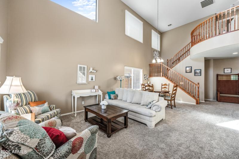 Grand front family room