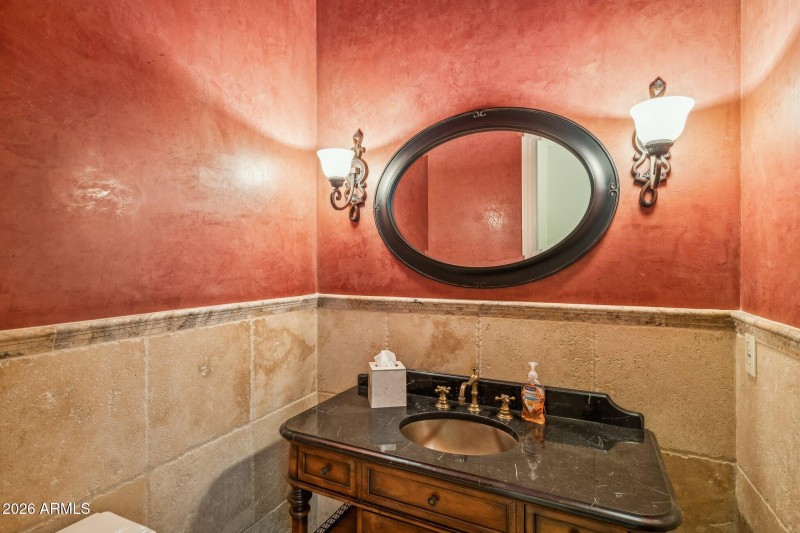 Powder Bath by Family Room