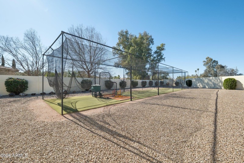 West Yard with 75' Batting