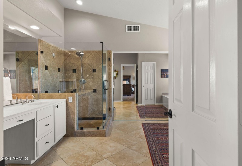 Primary Bathroom with Walk-In Closet