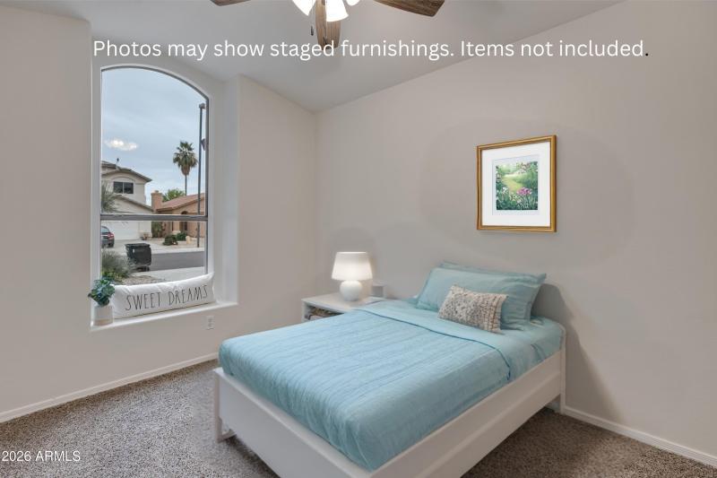 Photos may show staged furnishings. Item