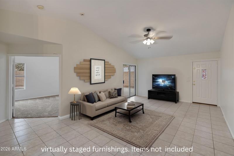 Photos may show staged furnishings. Item