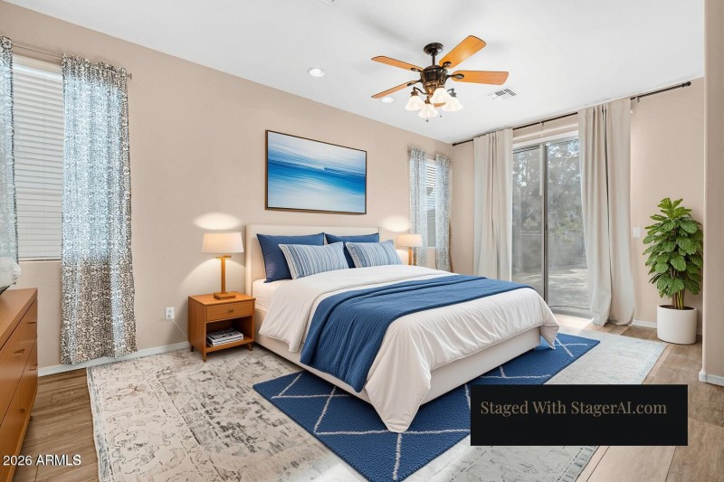 Staged Primary Bedroom Retreat