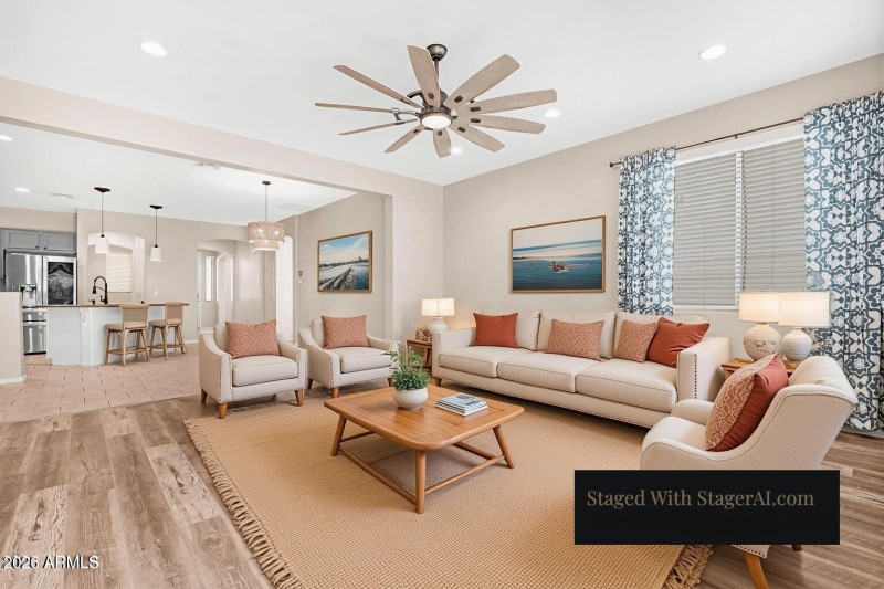 Staged Living Room Design