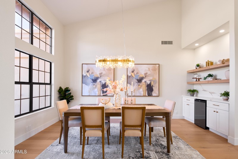 Formal Dining w/t built-in Bar