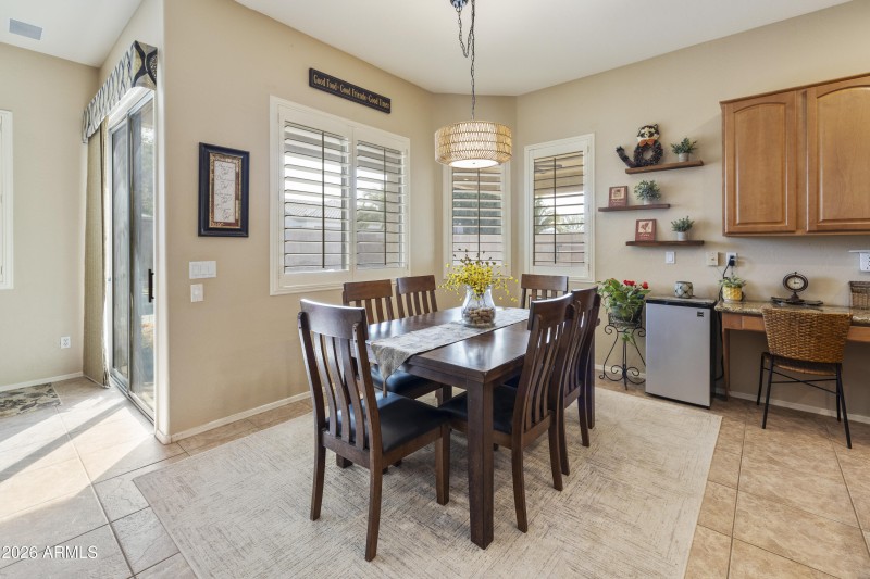 Sunny breakfast nook